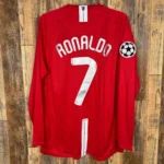 2007-08 Manchester United Home Fullsleeves Retro Jersey